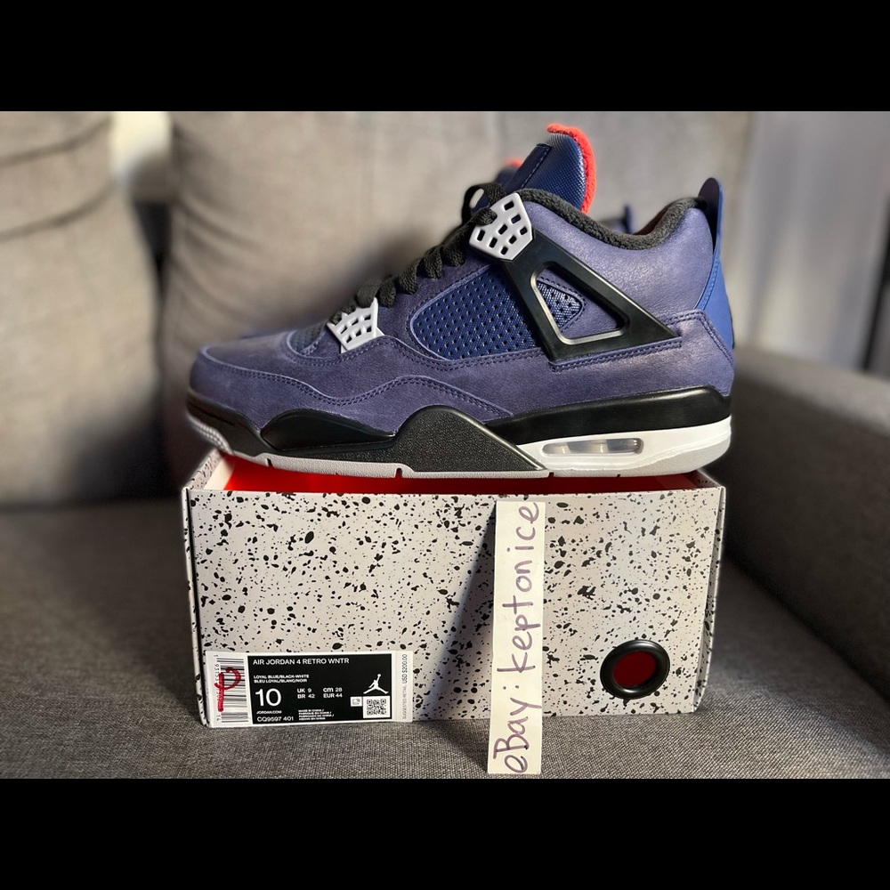 Nike Air Jordan 4 iv Retro Winter sz 10 Winterized Bred 1 Cement Toe Black White